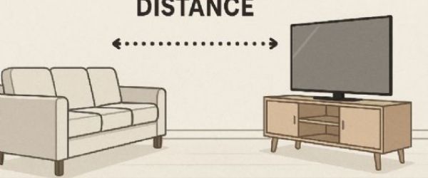 沙發與電視距離怎麼抓才剛好？室內設計黃金比例視聽距離一次看懂